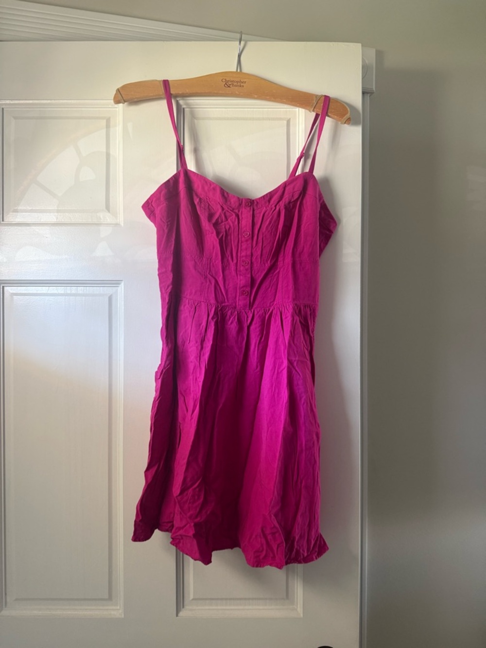 Express Fuchsia Pink Spaghetti Strap Sundress